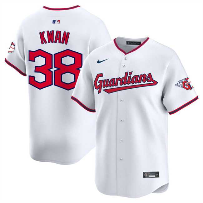 Men%27s Cleveland Guardians #38 Steven Kwan White Home Limited Stitched Jersey Dzhi->cleveland guardians->MLB Jersey